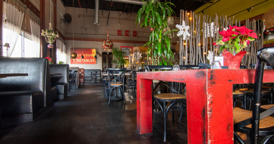 Interior Shot Of Red Table Restaurant in Huntington Beach