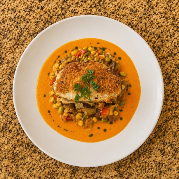 Golden Stuffed Chicken (GF option)